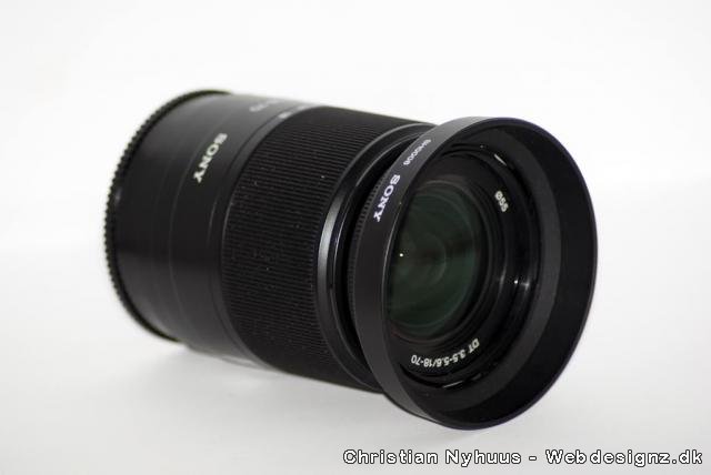 Sony DT 18-70 mm F3.5-5.6, dette objektiv fulgte med mit Sony Alpha 200