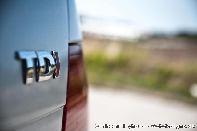 Billede af TDI mærket fra bagenden af min VW Bora 1,9 TDI 100 DK
